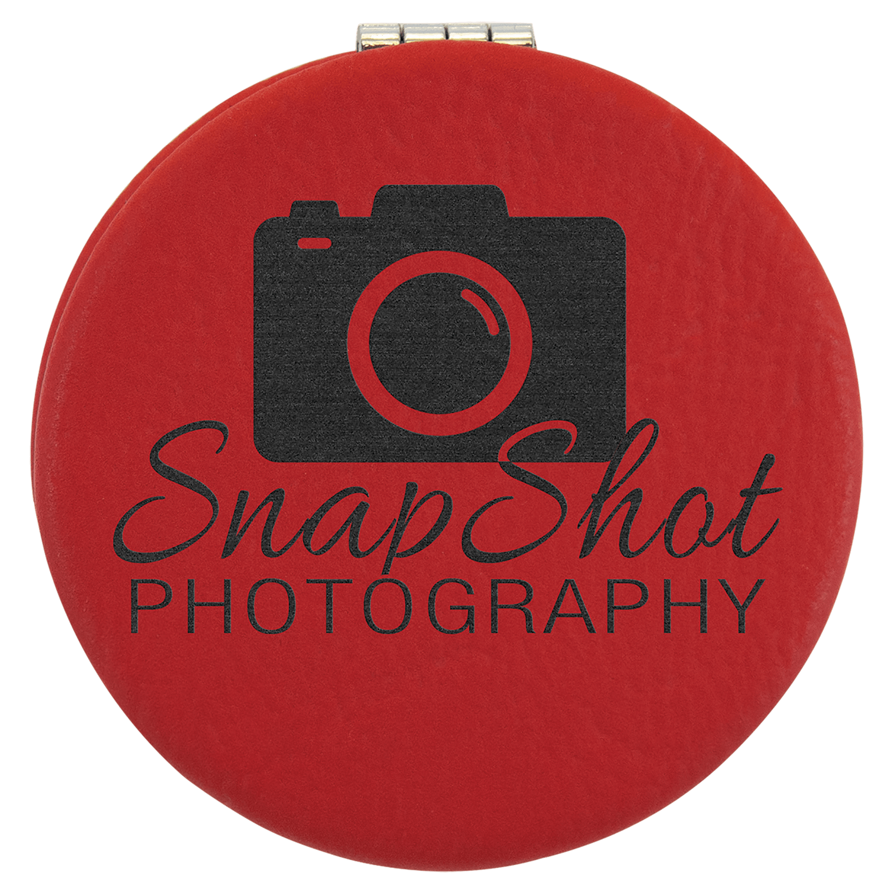 Leatherette Compact Mirror