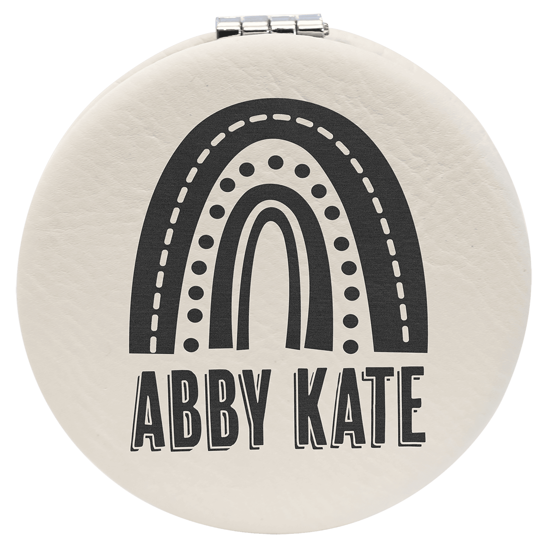 Leatherette Compact Mirror