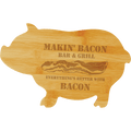 Pig Shaped Bamboo Cutting Board