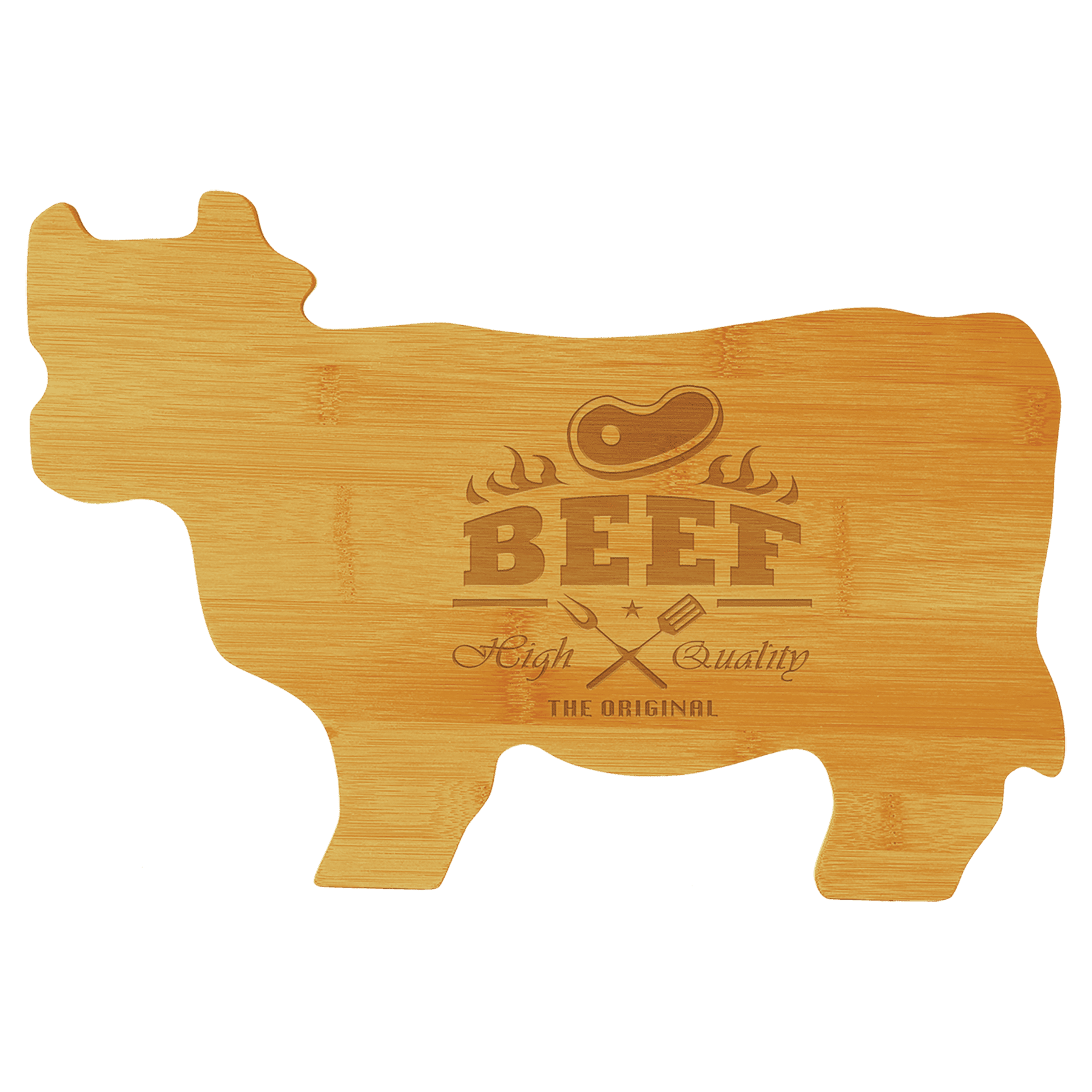 Cow Shaped Bamboo Cutting Board