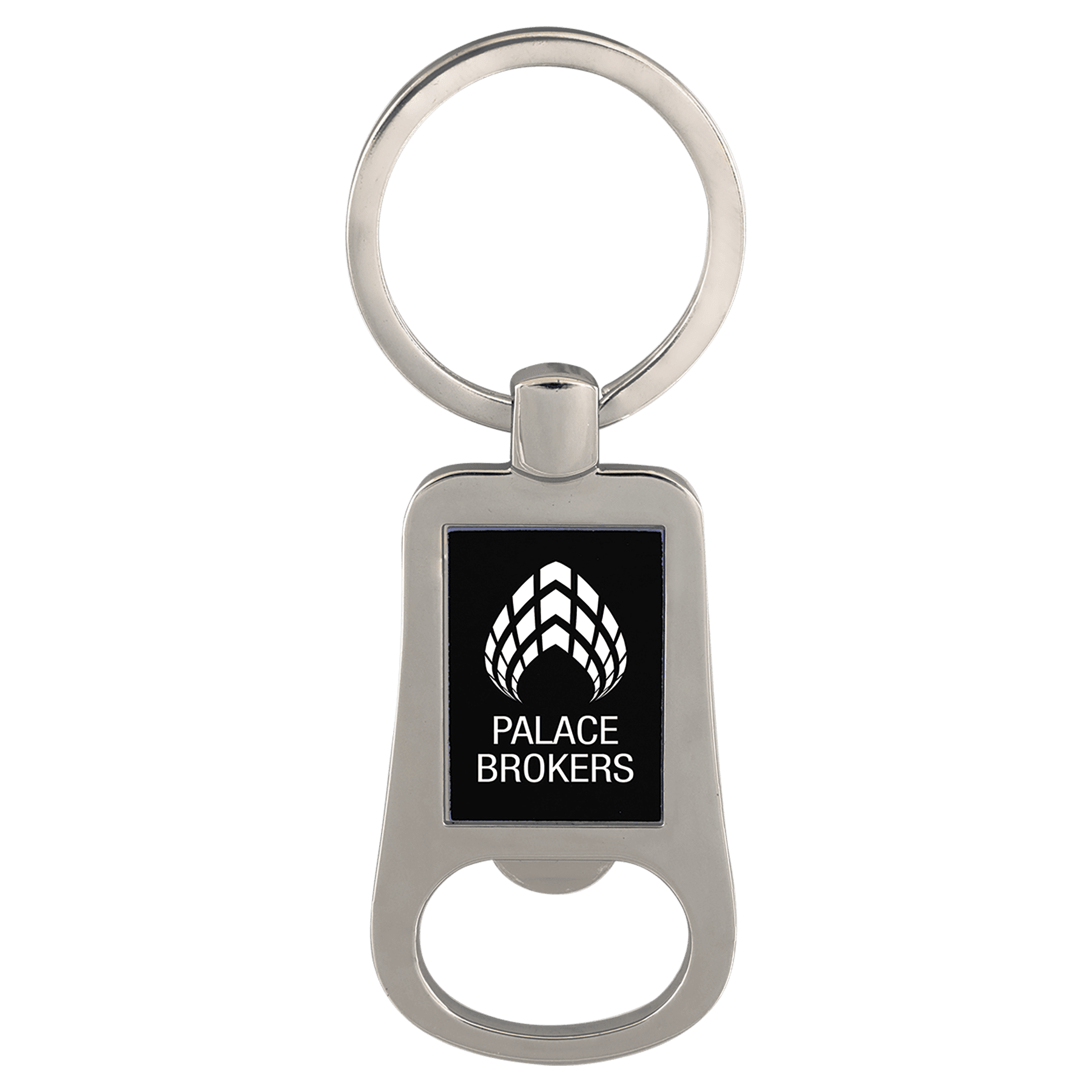 Zinc & Anodized Aluminum Bottle Opener Keychain