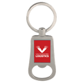 Zinc & Anodized Aluminum Bottle Opener Keychain