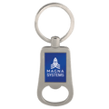 Zinc & Anodized Aluminum Bottle Opener Keychain