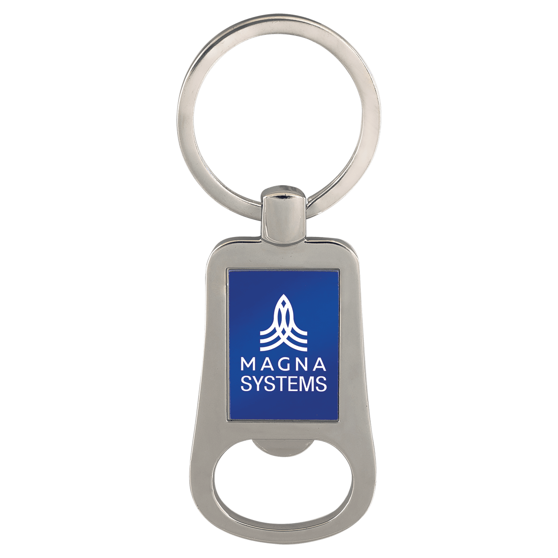 Zinc & Anodized Aluminum Bottle Opener Keychain
