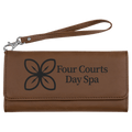 Leatherette Wallet with Strap