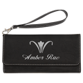 Leatherette Wallet with Strap