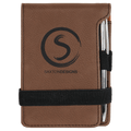Leatherette Mini Notepad with Pen