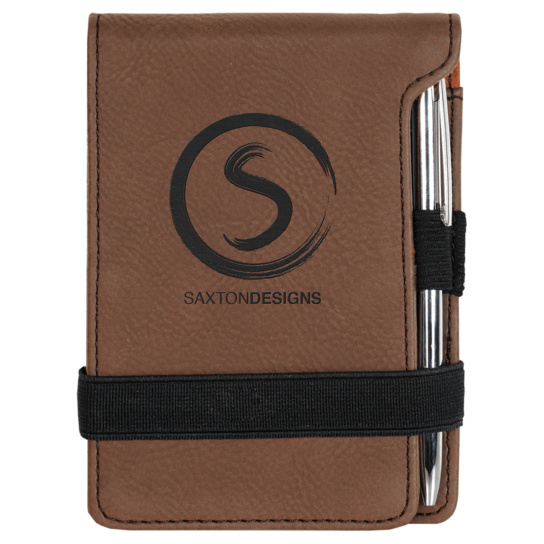 Leatherette Mini Notepad with Pen