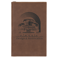 Leatherette Sketch Book with Unlined Notepad