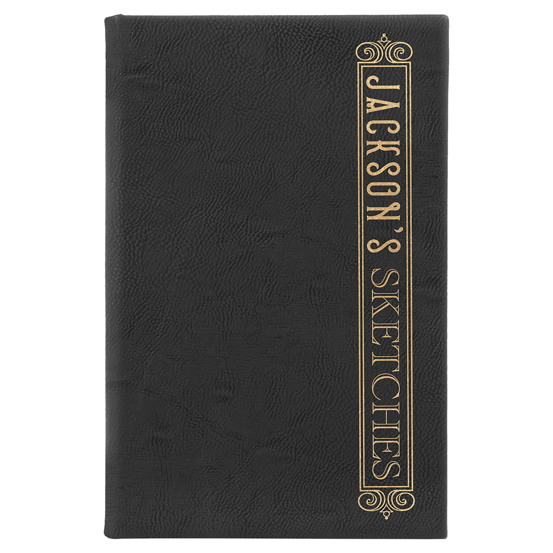 Leatherette Sketch Book with Unlined Notepad