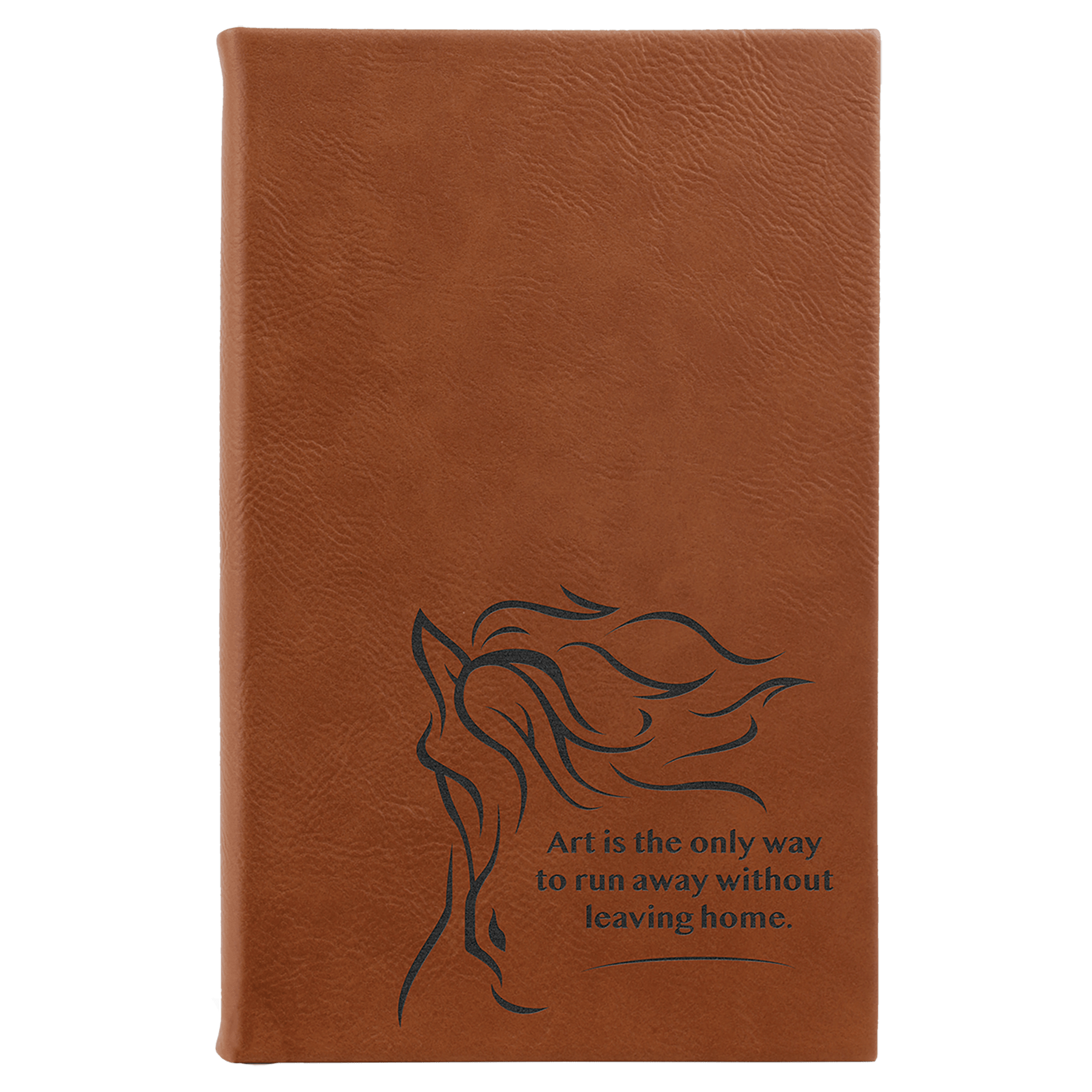 Leatherette Sketch Book with Unlined Notepad