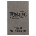 Leatherette Sketch Book with Unlined Notepad