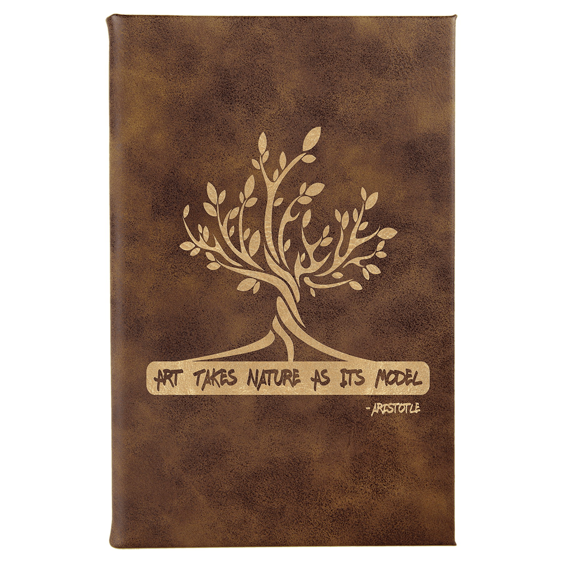 Leatherette Sketch Book with Unlined Notepad