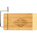 Bamboo Cutting Board with Metal Cheese Cutter