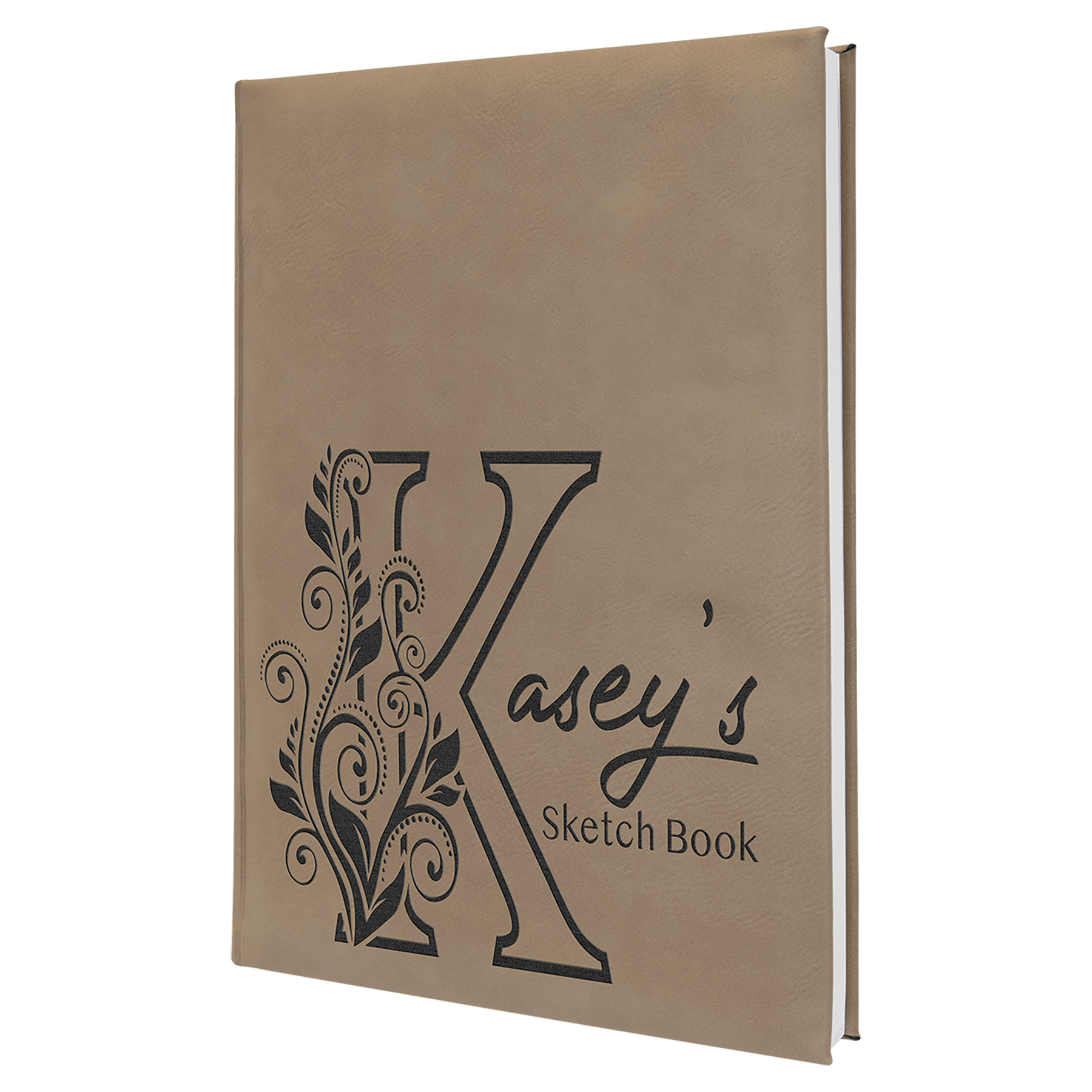 Leatherette Sketch Book with Unlined Notepad