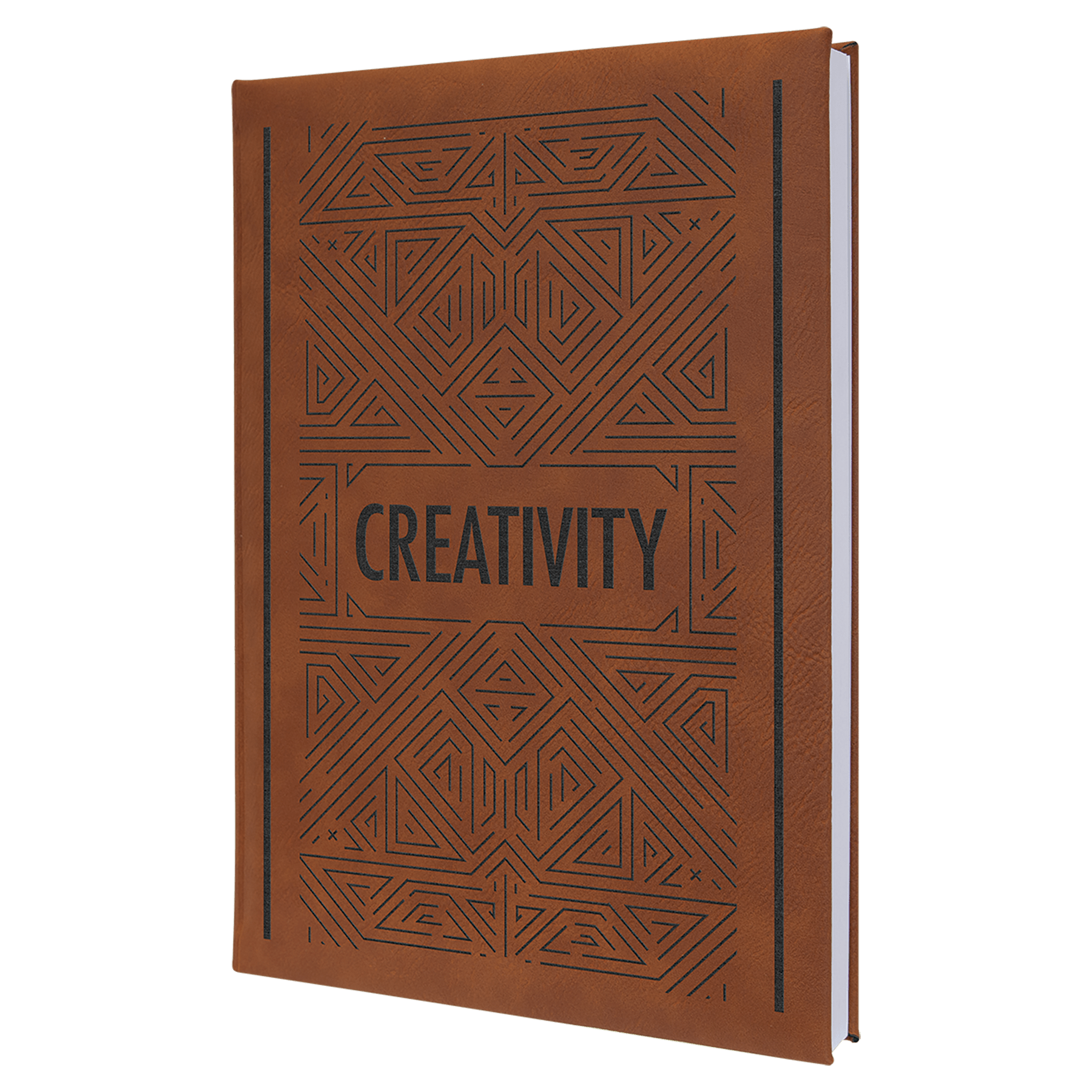 Leatherette Sketch Book with Unlined Notepad