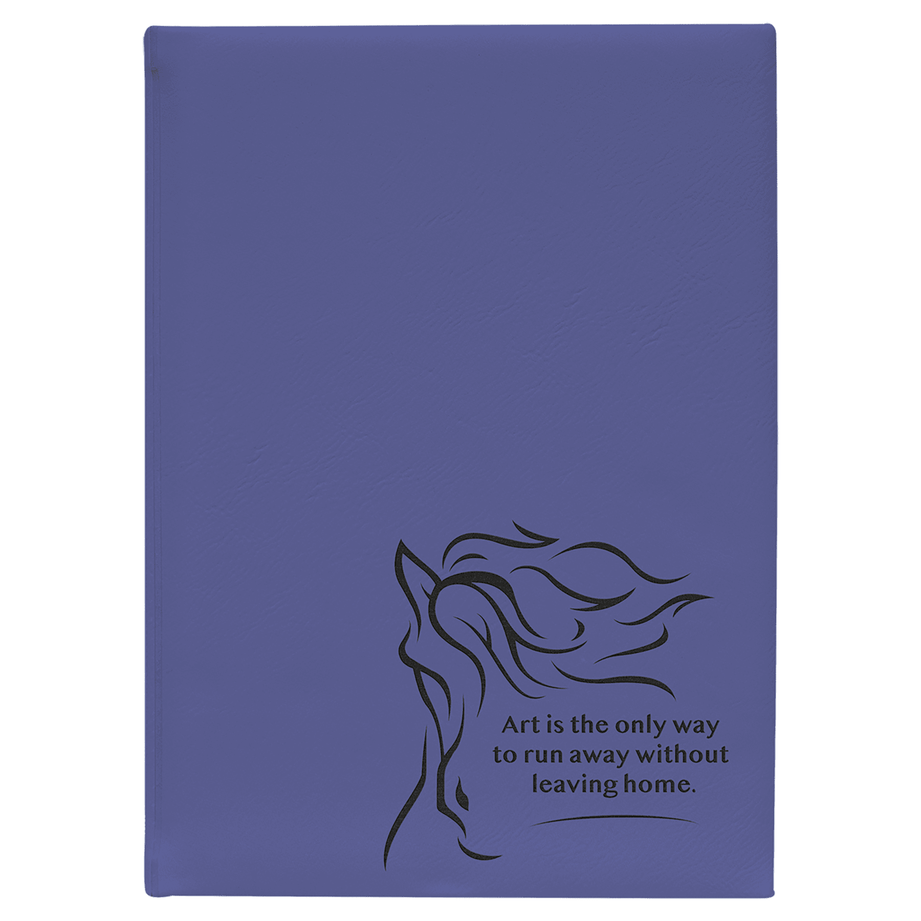 Leatherette Sketch Book with Unlined Notepad