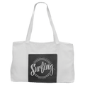 Canvas Tote Bag with Leatherette Gusset