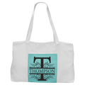 Canvas Tote Bag with Leatherette Gusset