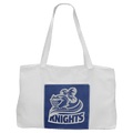 Canvas Tote Bag with Leatherette Gusset