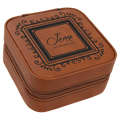 4" X 4" Laserable Leatherette Travel Jewelry Box