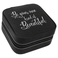 4" X 4" Laserable Leatherette Travel Jewelry Box