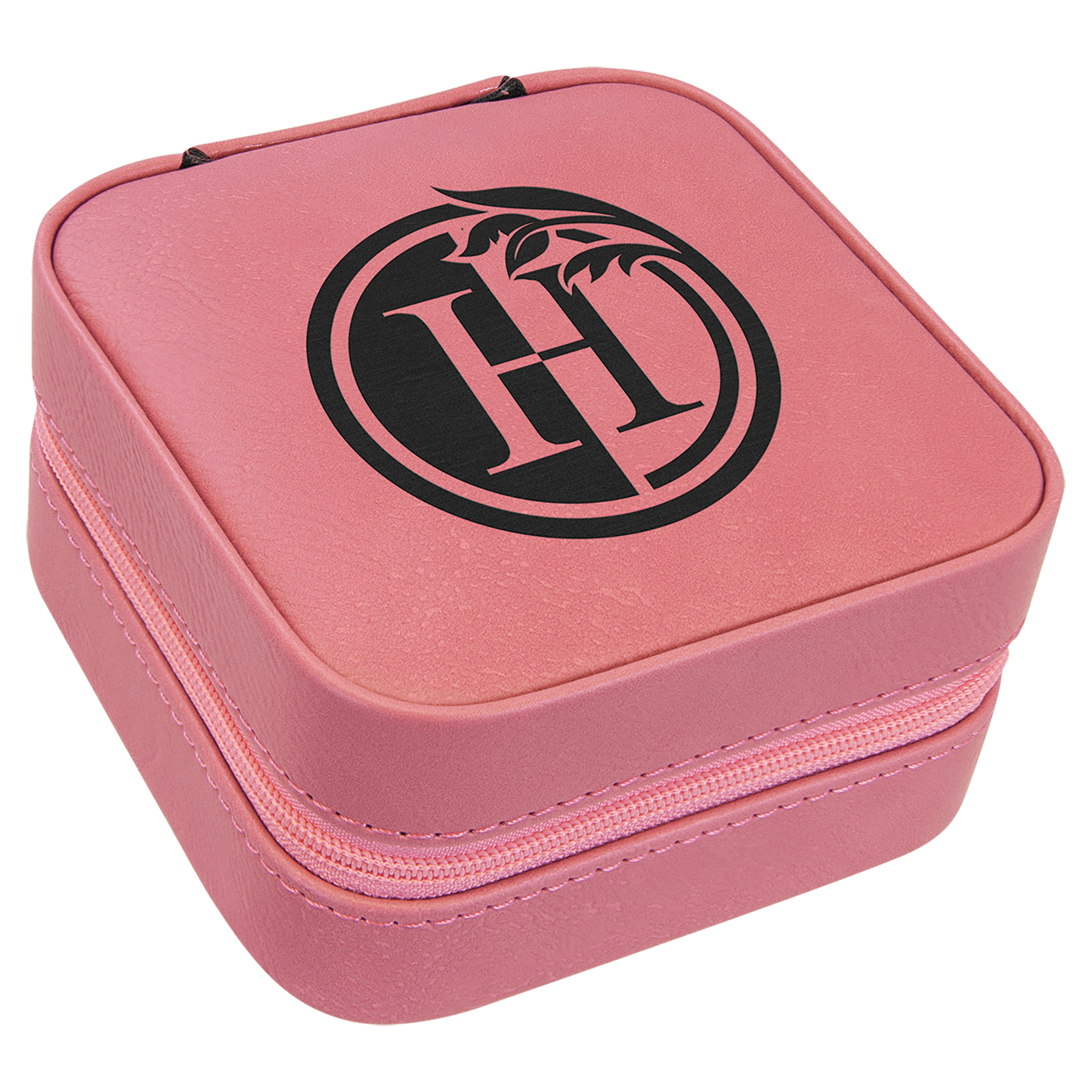 4" X 4" Laserable Leatherette Travel Jewelry Box