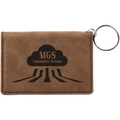 4 ¼" Leatherette ID Holder Keychain