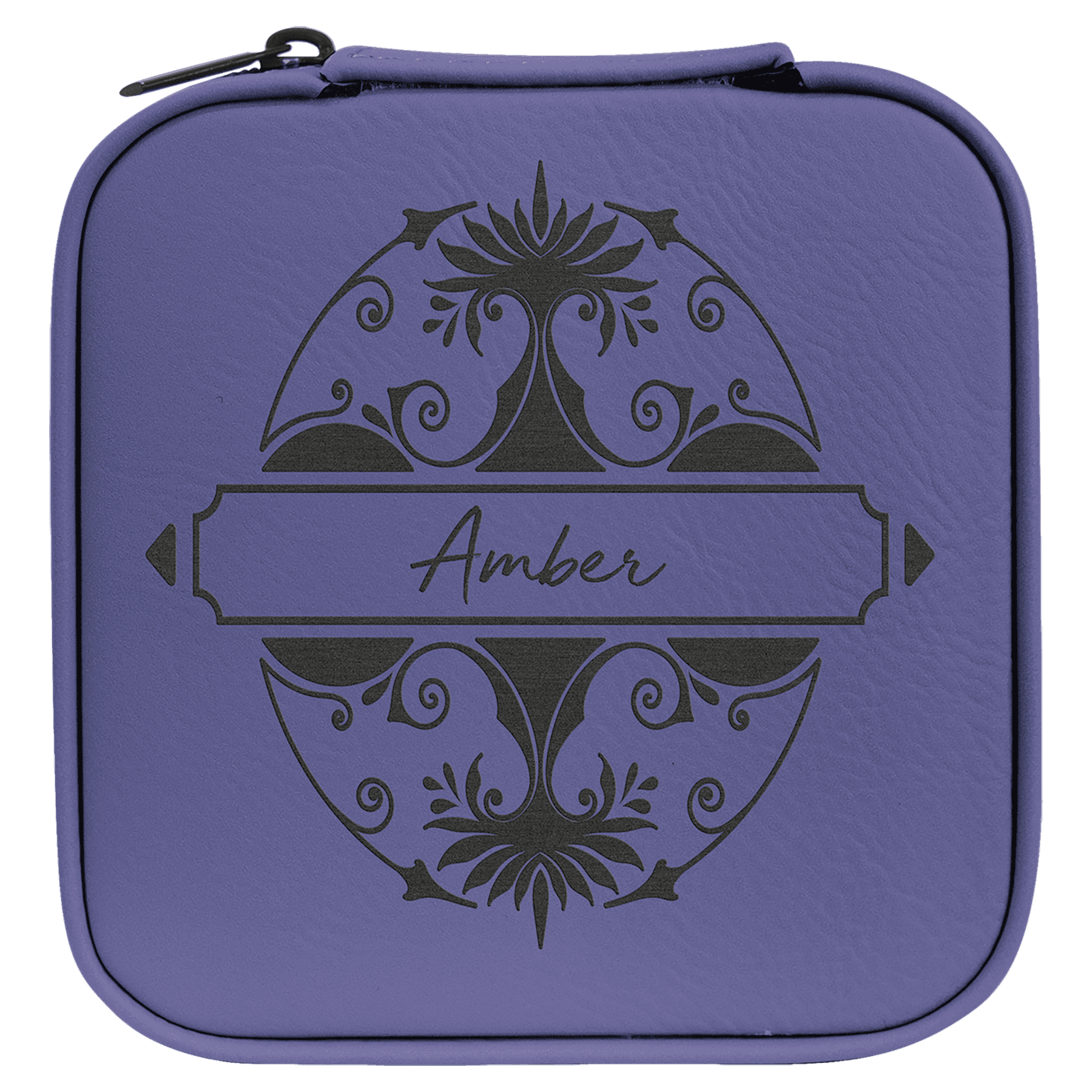 4" X 4" Laserable Leatherette Travel Jewelry Box
