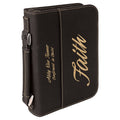 Leatherette Book Cover with Handle & Zipper