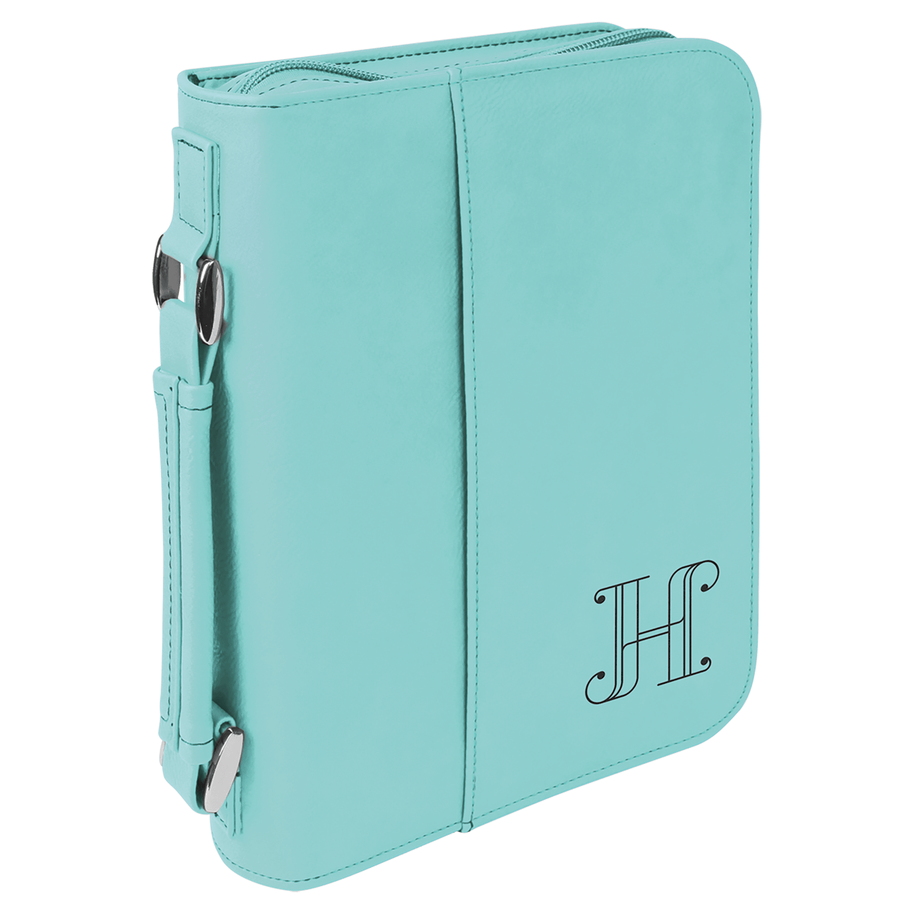 Leatherette Book Cover with Handle & Zipper