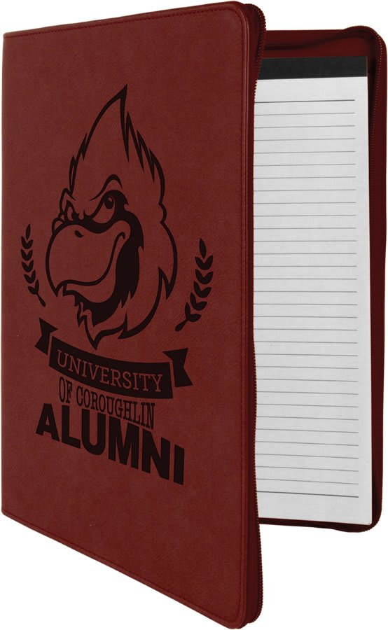 Leatherette Portfolio w/ zipper and Notepad