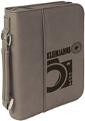 Leatherette Book Cover with Handle & Zipper
