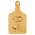 Bamboo Cutting Board Paddle with Drip Ring
