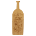 Bamboo Wine Bottle Cutting Board