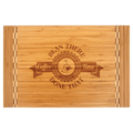 Bamboo Cutting Board with Butcher Block Inlay