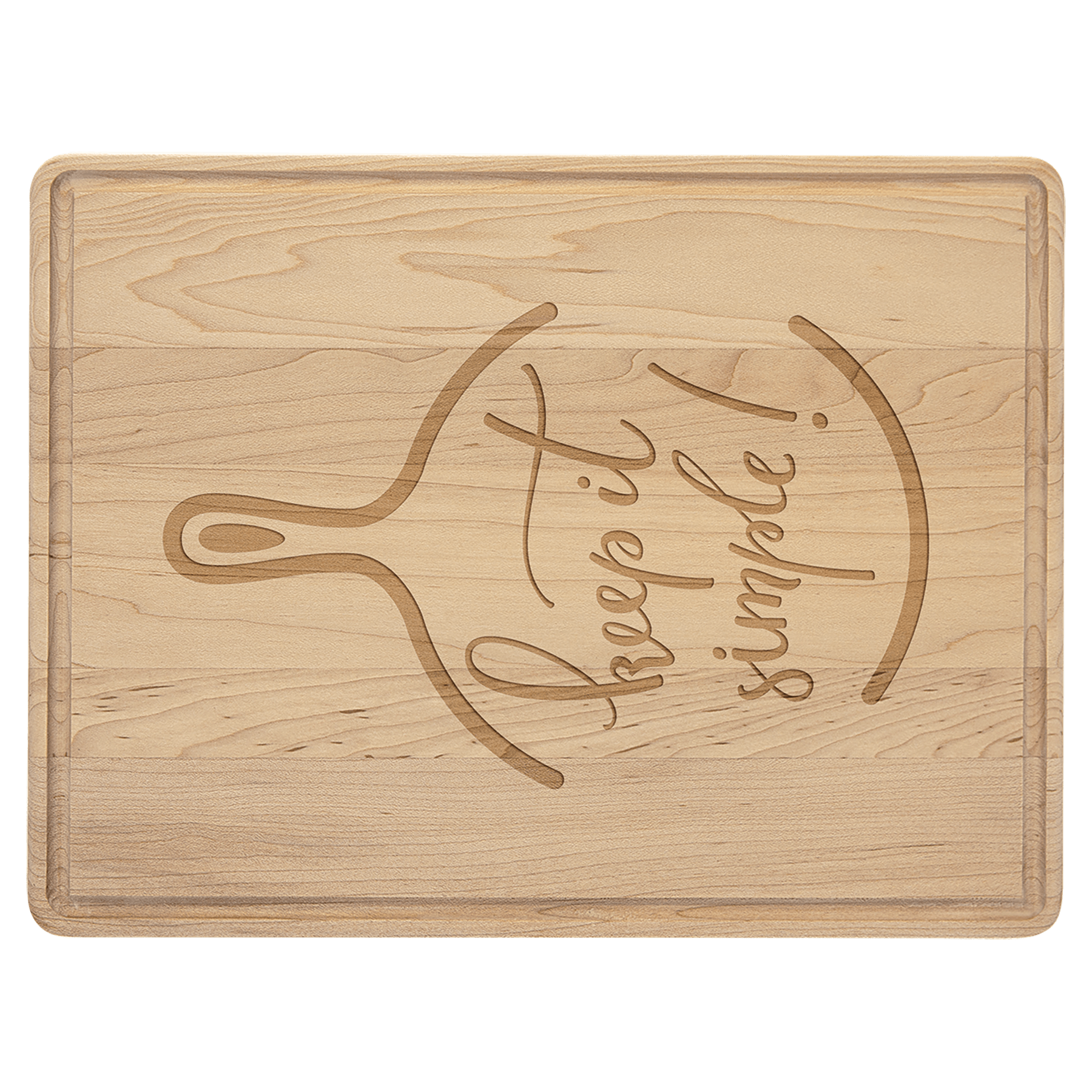 Maple Cutting Board with Drip Ring