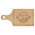 Maple Paddle Shaped Cutting Board with Drip Ring