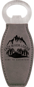 Leatherette Bottle Opener with Magnet