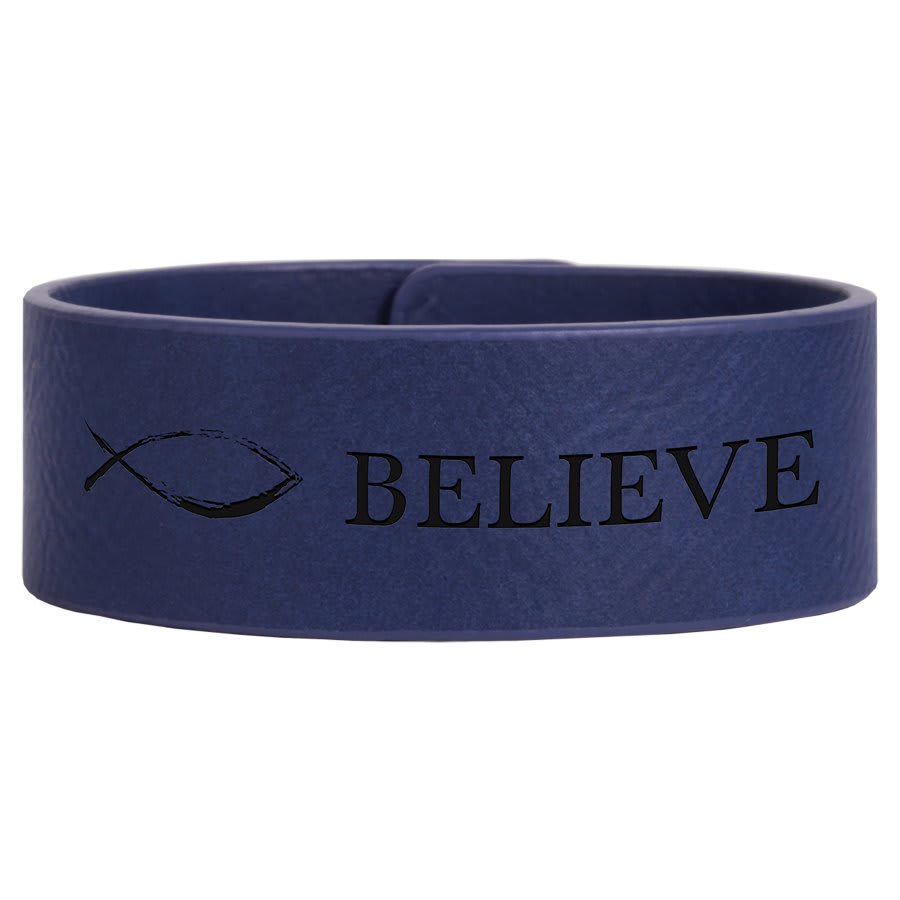 9 ½ x 1" Leatherette Cuff Bracelet