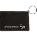 4 ¼" Leatherette ID Holder Keychain