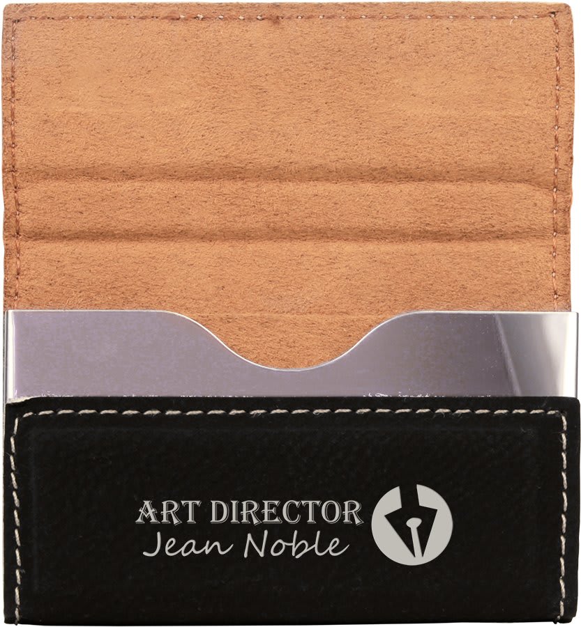 Leatherette Business Card Holder