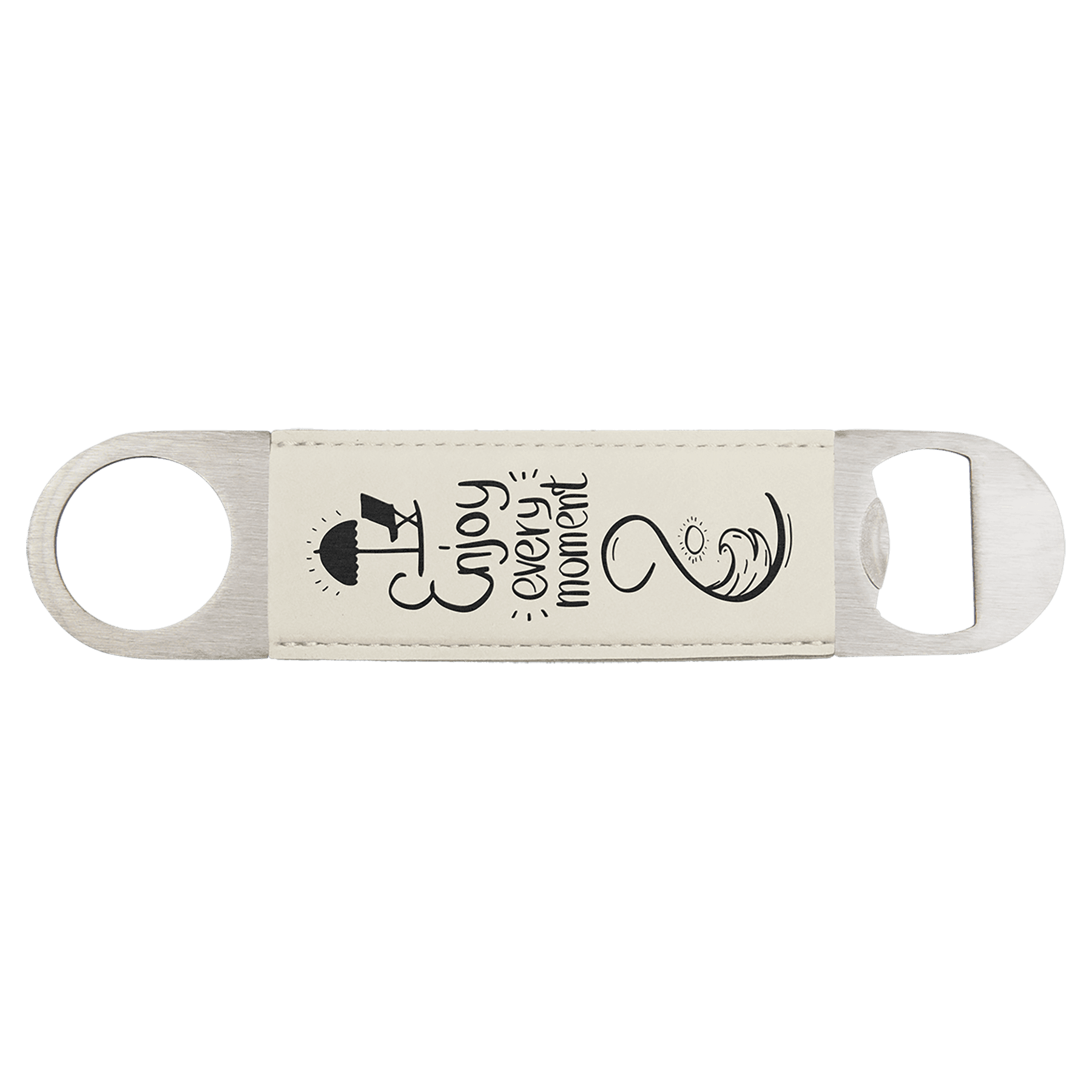 Leatherette Paddle Bottle Opener