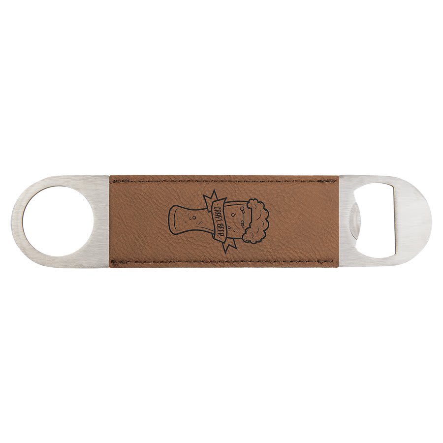 Leatherette Paddle Bottle Opener