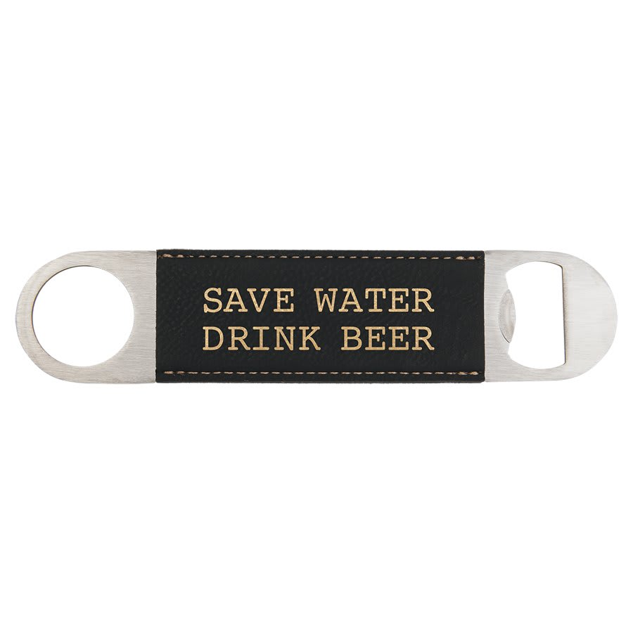 Leatherette Paddle Bottle Opener