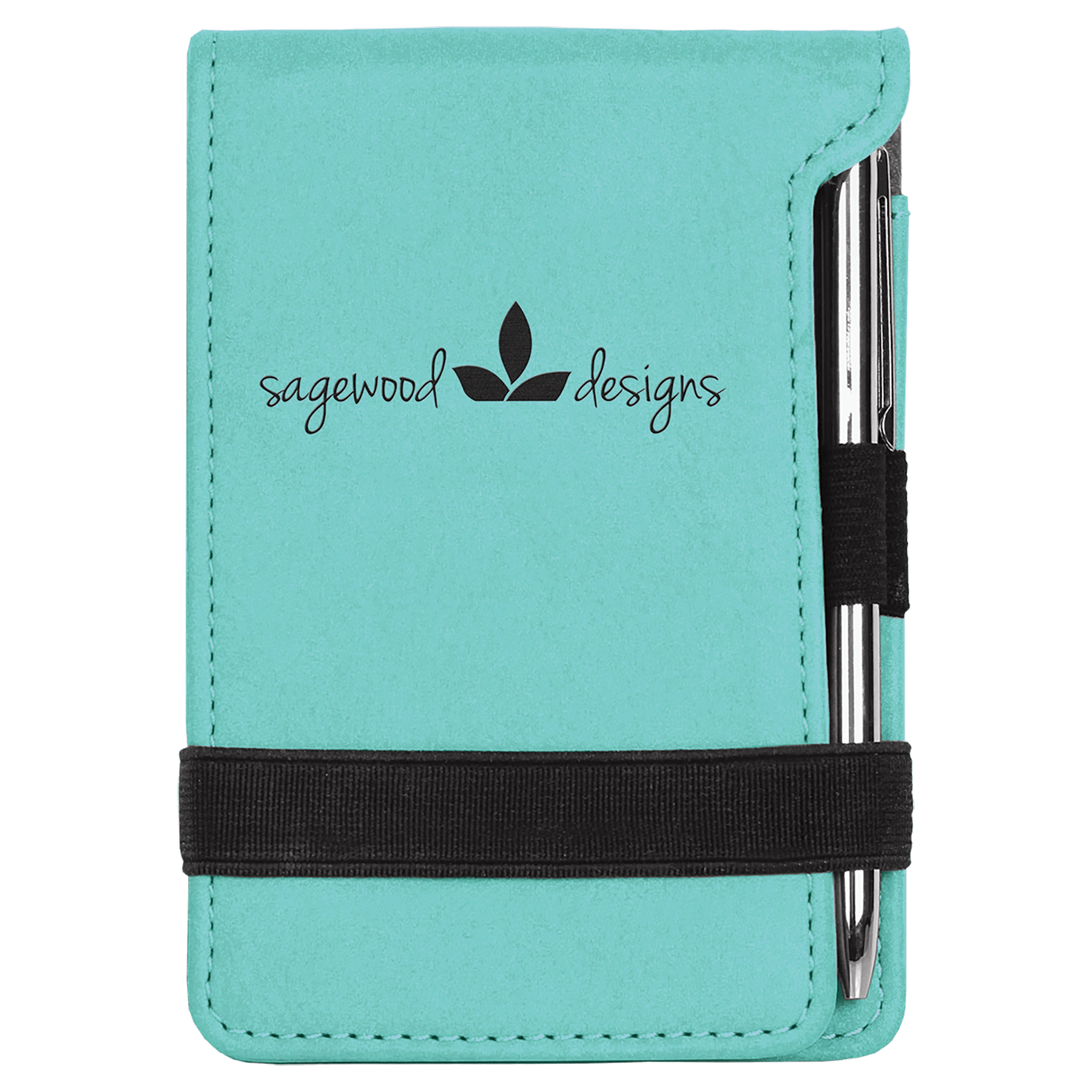 Leatherette Mini Notepad with Pen