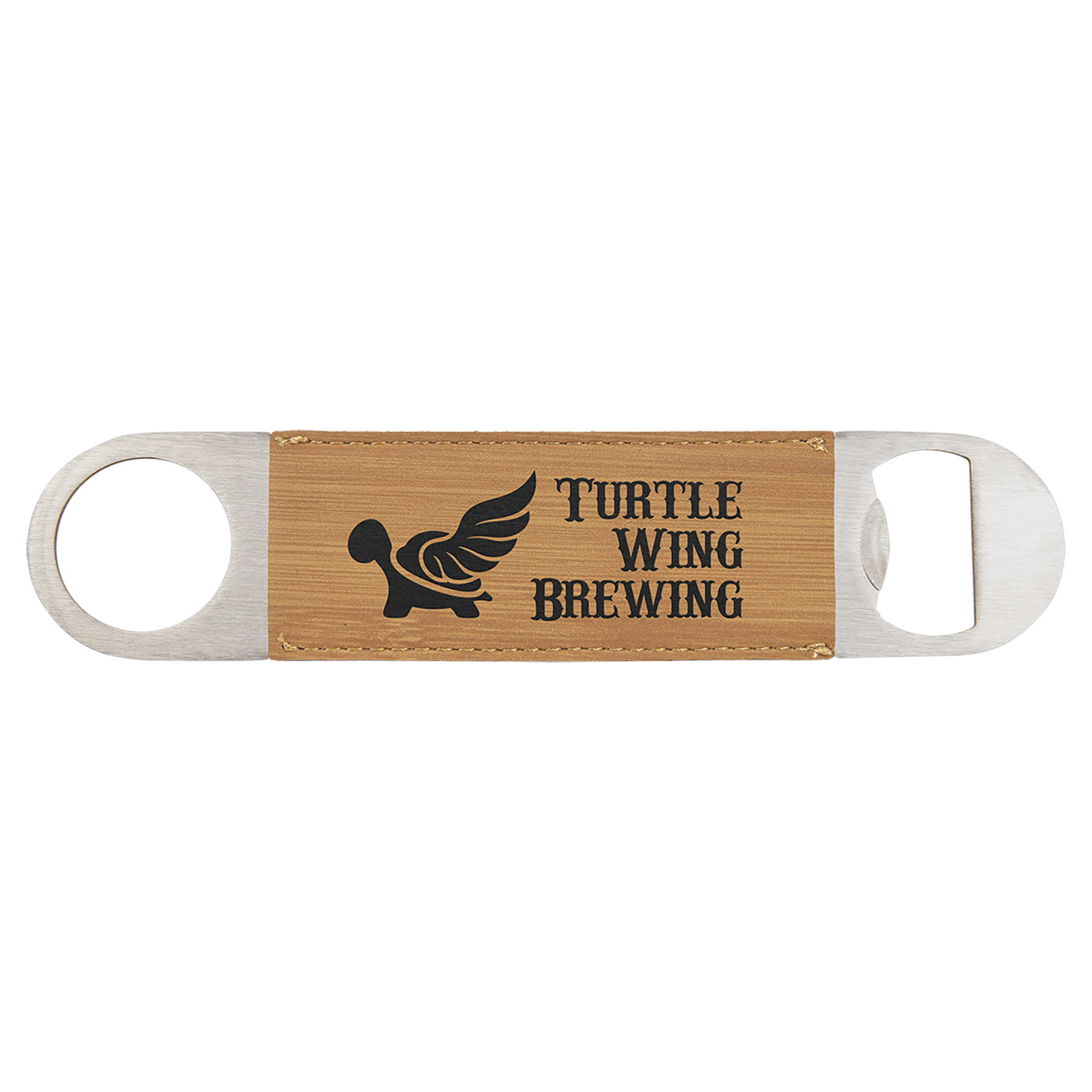 Leatherette Paddle Bottle Opener