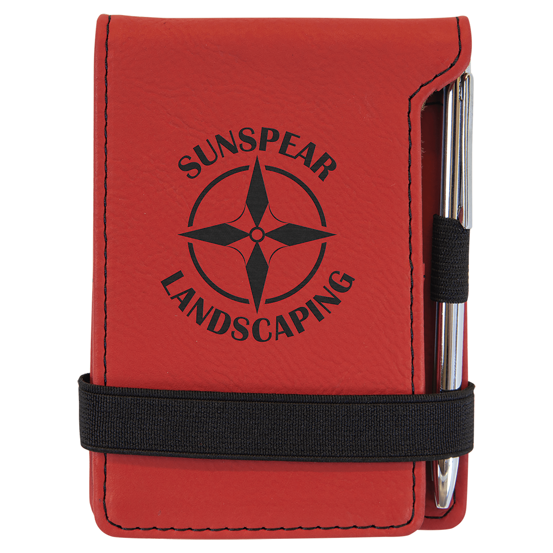 Leatherette Mini Notepad with Pen