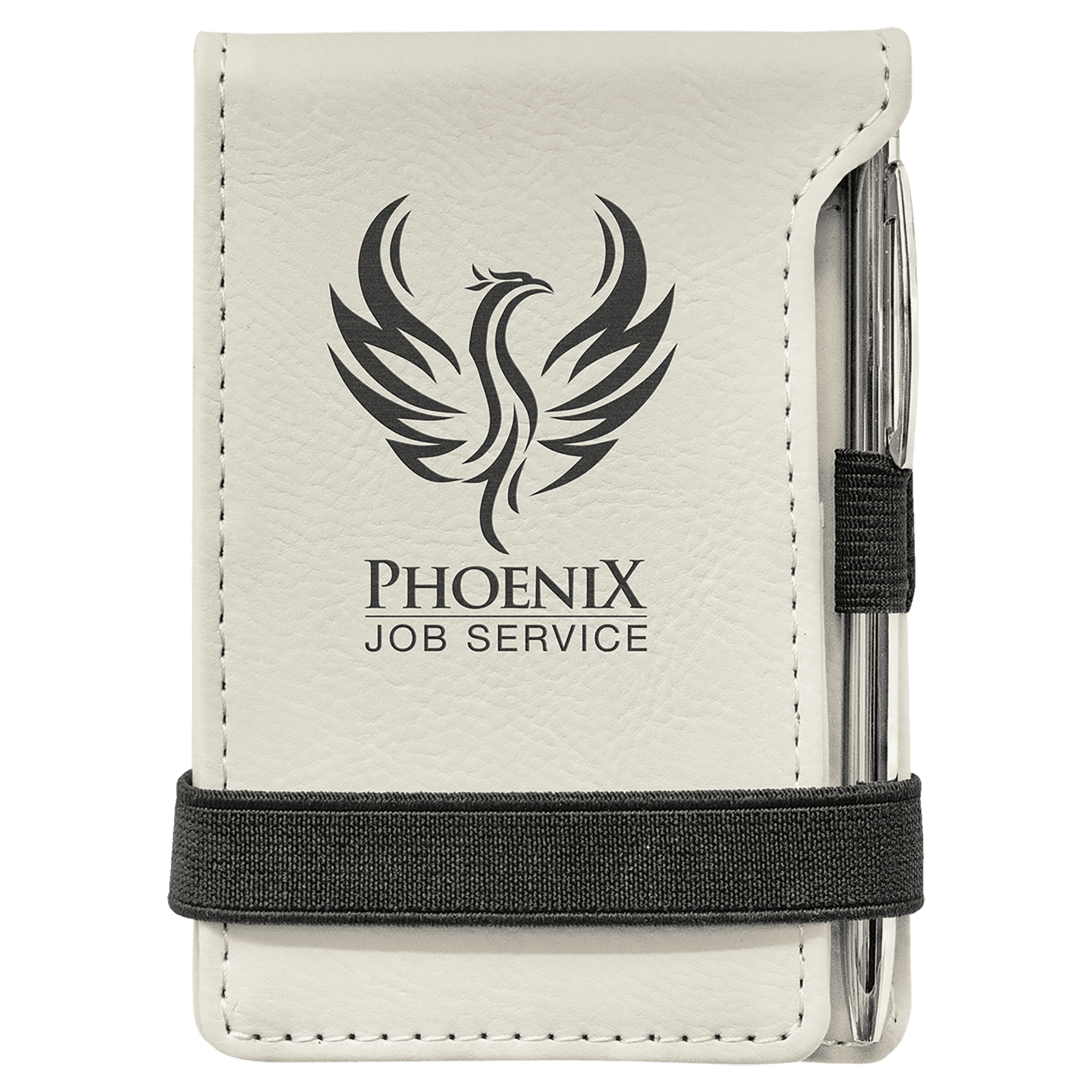 Leatherette Mini Notepad with Pen