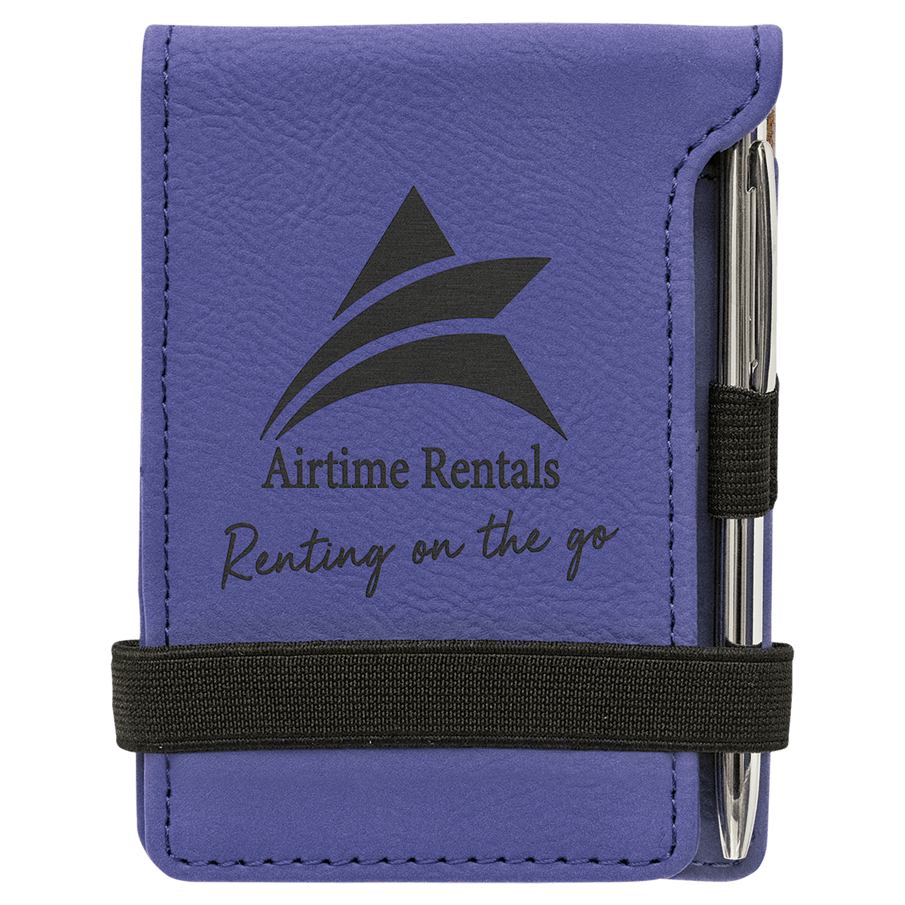 Leatherette Mini Notepad with Pen